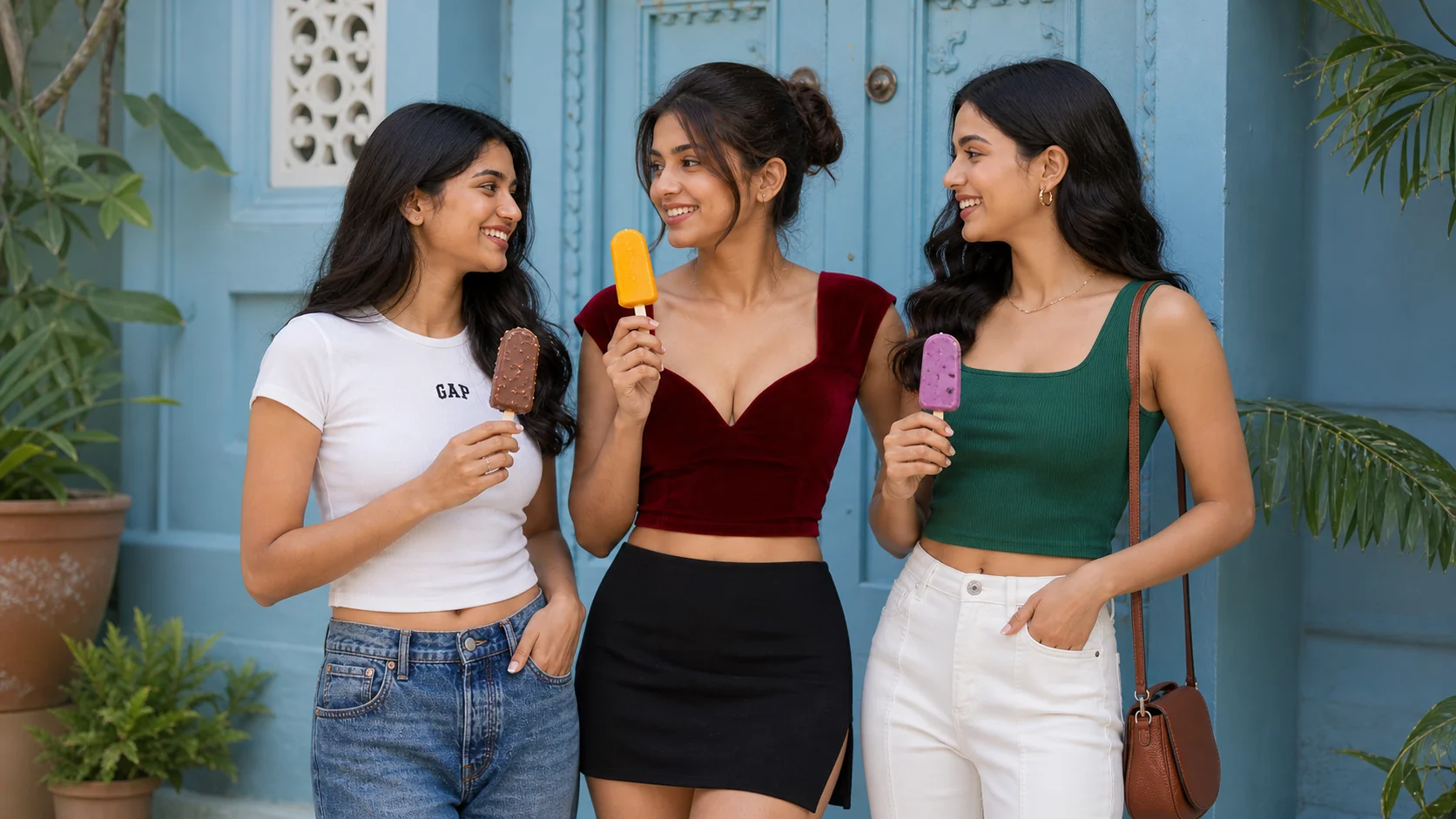 Friends enjoying Kulffi